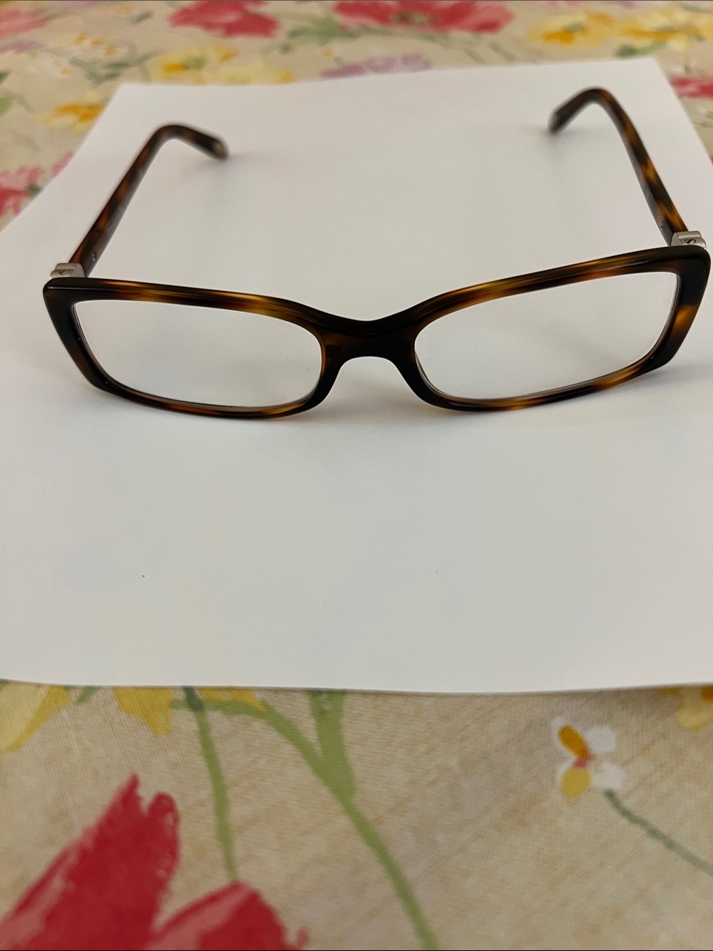 Tiffany & Co. heart turquoise case with tortoiseshell eyeglasses